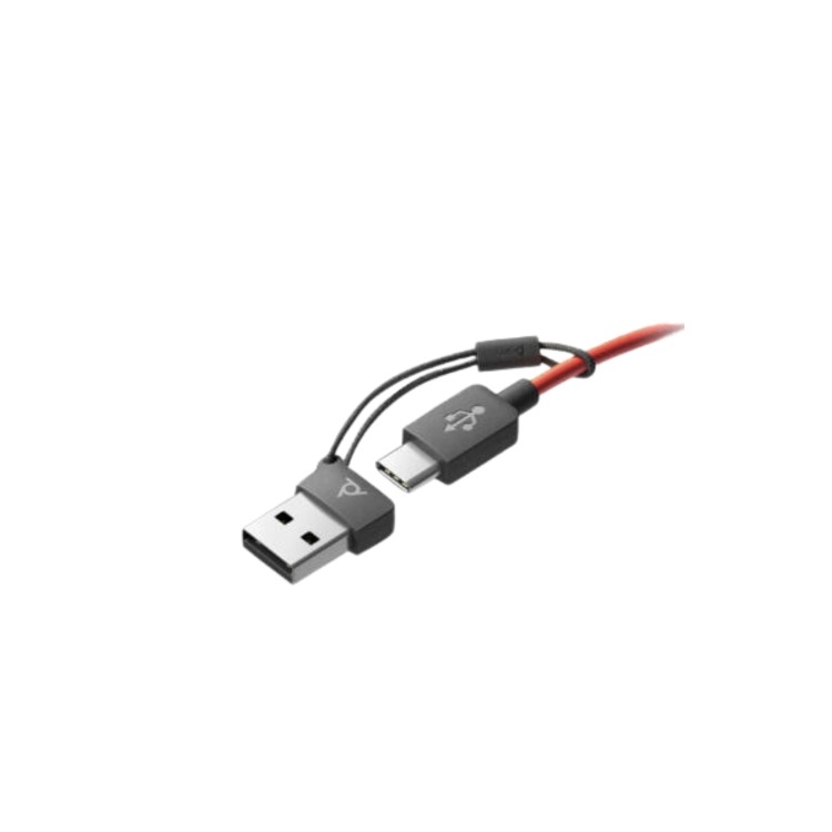 HP Poly Blackwire 3210 Monaural USB-C Headset +USB-C/A Adapter (Bulk)