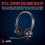 HP Poly Blackwire 3320 Stereo Microsoft Teams Certified USB-C Headset +USB-C/A Adapter