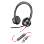 HP Poly Blackwire 8225 Stereo USB-C Headset +USB-C/A Adapter