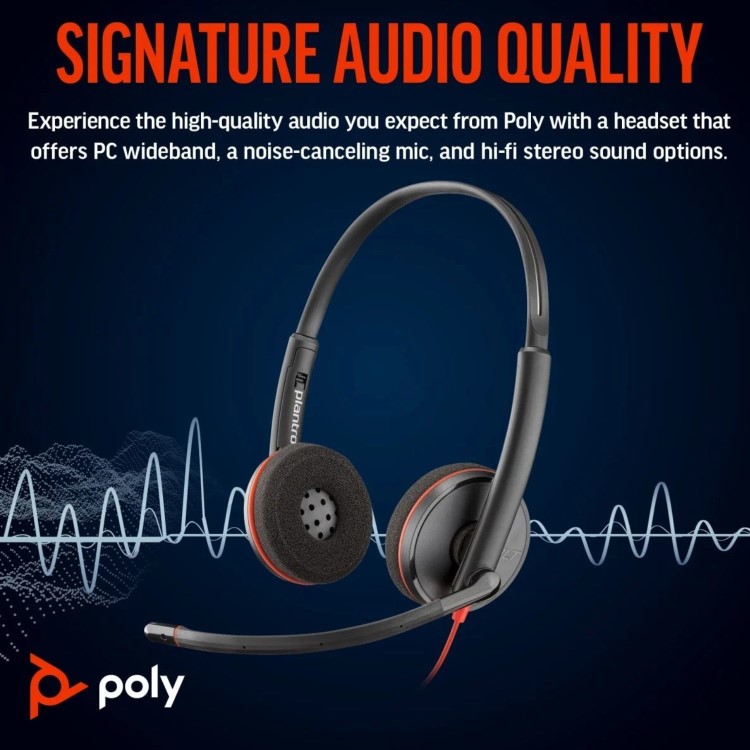 Poly Blackwire 3220 Wired Headset