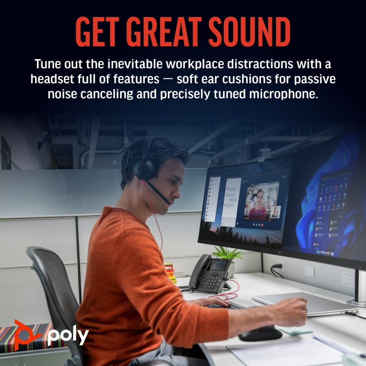 Poly Blackwire 5220 Wired Headset