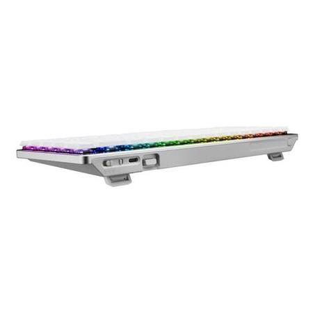 ROG Falchion RX Low Profile 65% Wireless Gaming Keyboard Pre-lubed ROG RX Red Low-Profile Optical Tri-mode Touch Panel MacOS RGB-White UK Layout