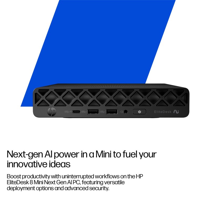 HP EliteDesk 8 Mini G1a AI AMD Ryzen AI 7 350 32GB RAM 1TB SSD Windows 11 Pro Mini PC