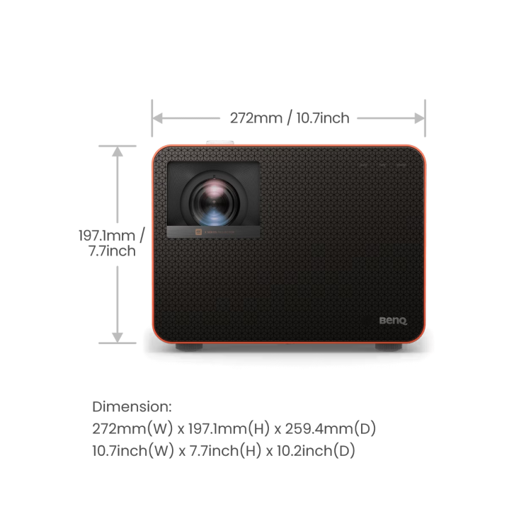 BenQ X3100i 4K UHD 3300 ANSI Lumens 4LED Console Gaming Projector
