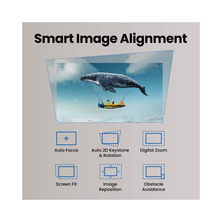 BenQ GP520 4K HDR 2600 ANSI Lumens Projector with Google TV