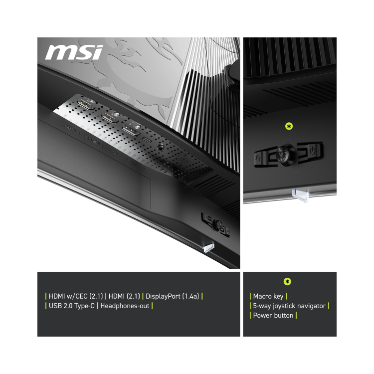 Refurbished MSI MAG 321CUP 32" QD-OLED 4K UHD 165Hz 0.03ms Curved USB-C Gaming Monitor