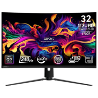Refurbished MSI MPG 321CURX 32" QD-OLED 4K UHD 240Hz 0.03ms Curved Gaming Monitor
