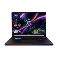 MSI Raider 16 Max Intel Core Ultra 9 32GB RAM 2TB SSD GeForce RTX 5090 240Hz 16 Inch Windows 11 Gaming Laptop