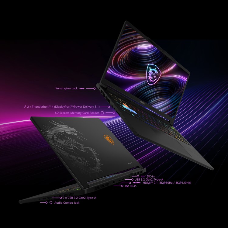 MSI Raider 16 Max Intel Core Ultra 9 32GB RAM 2TB SSD GeForce RTX 5090 240Hz 16 Inch Windows 11 Gaming Laptop