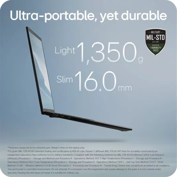 Refurbished LG gram 17 Core Ultra 7 16GB RAM 1TB SSD 17 Inch Windows 11 Laptop