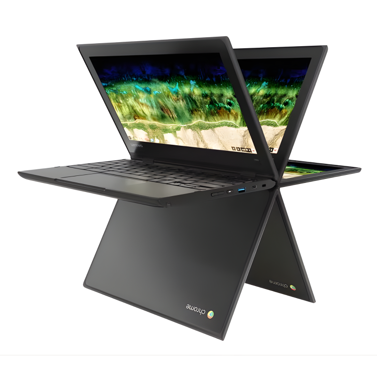 Refurbished Lenovo 500E 2nd Gen Intel Celeron N4100 4GB RAM 32GB eMMC 11.6 Inch Touchscreen Chromebook