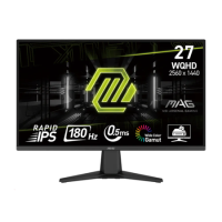 Refurbished MSI MAG 275QF 27" WQHD 180Hz 0.5ms Gaming Monitor Black