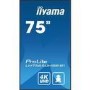 Refurbished iiyama ProLite LH7565UHSB-B1 75" IPS 4K Ultra HD Android Professional Digital Signage