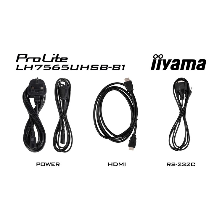 Refurbished iiyama ProLite LH7565UHSB-B1 75" IPS 4K Ultra HD Android Professional Digital Signage