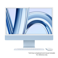 Refurbished Apple iMac 2023 M3 8-Core CPU 10-Core GPU 8GB RAM 256GB SSD 24 Inch 4.5K All-in-One PC Blue - No Keyboard and Mouse