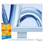 Refurbished Apple iMac 2023 M3 8-Core CPU 10-Core GPU 8GB RAM 256GB SSD 24 Inch 4.5K All-in-One PC - Blue