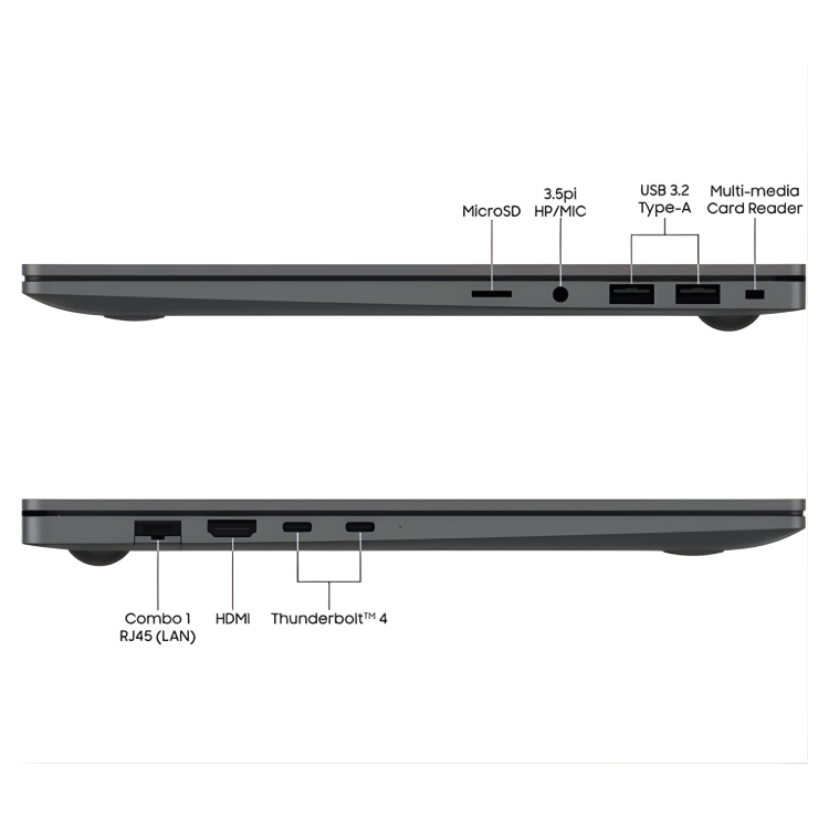Refurbished Samsung Galaxy Book5 Intel Core 5 8GB RAM 256GB SSD 15.6 Inch Windows 11 Laptop