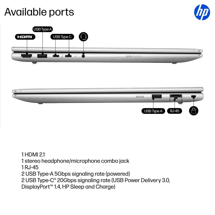HP ProBook 4 G1i Intel Core Ultra 7 255H 24GB RAM 512GB SSD 16 Inch Windows 11 Pro Laptop