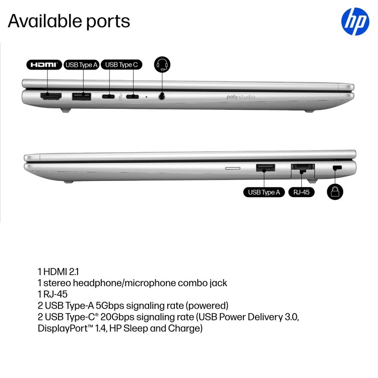 HP ProBook 4 G1i AI Intel Core Ultra 5 16GB RAM 512GB SSD 14 Inch Windows 11 Pro Laptop