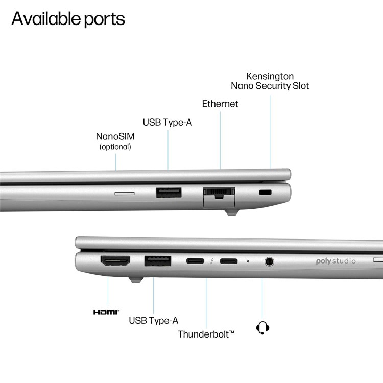HP EliteBook 6 G1a AI PC AMD Ryzen AI 7 250 WUXGA 16GB DDR5 512GB SSD Wi Fi 7 Windows 11 Pro Silver 14 Inch Laptop