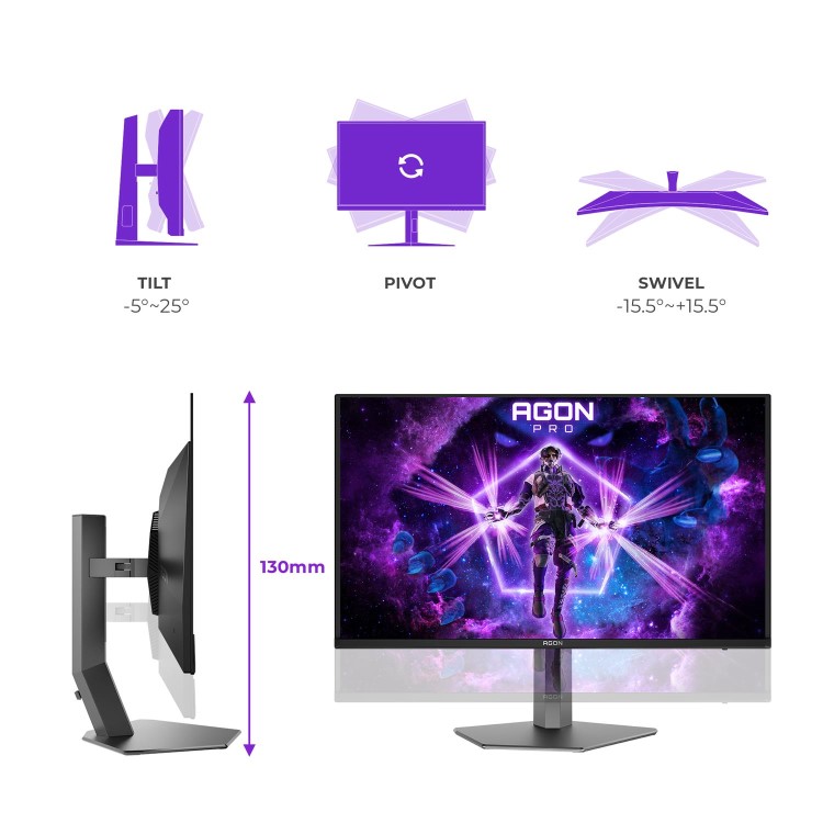 AOC AGON PRO AG326UZD2 31.5" OLED 4K UHD 240Hz 0.03ms Gaming Monitor