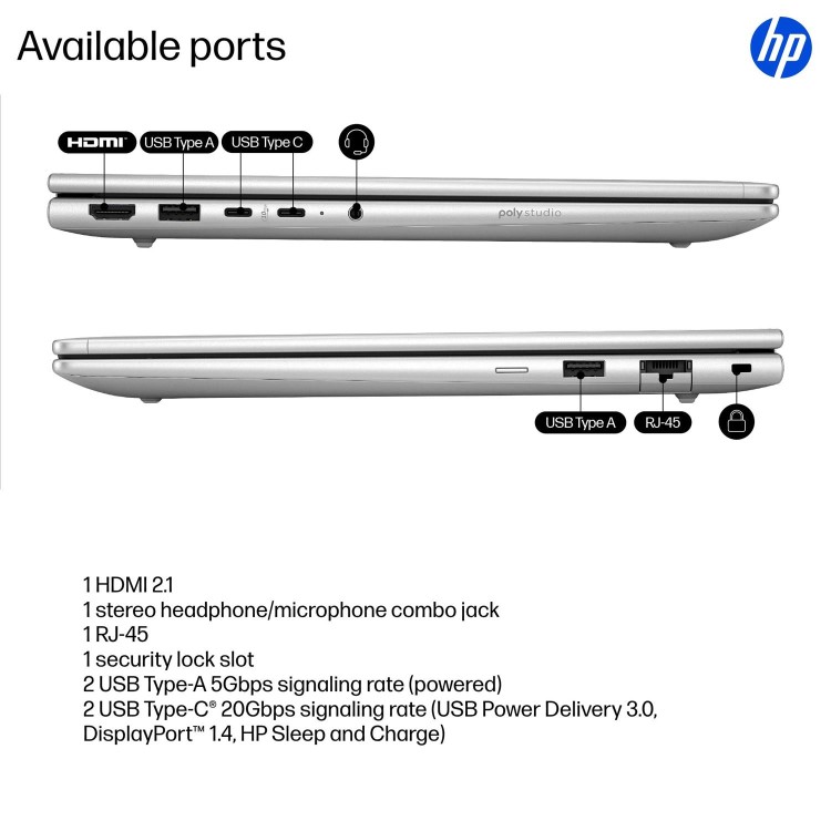 HP ProBook 4 Intel Core 5 8GB RAM 256GB SSD 14 Inch Windows 11 Pro Laptop