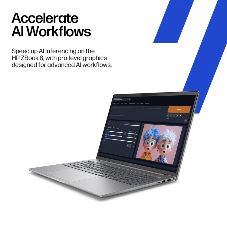 Refurbished HP ZBook 8 Intel Core Ultra 7 32GB RAM 1TB SSD 16 Inch Windows 11 Pro Laptop