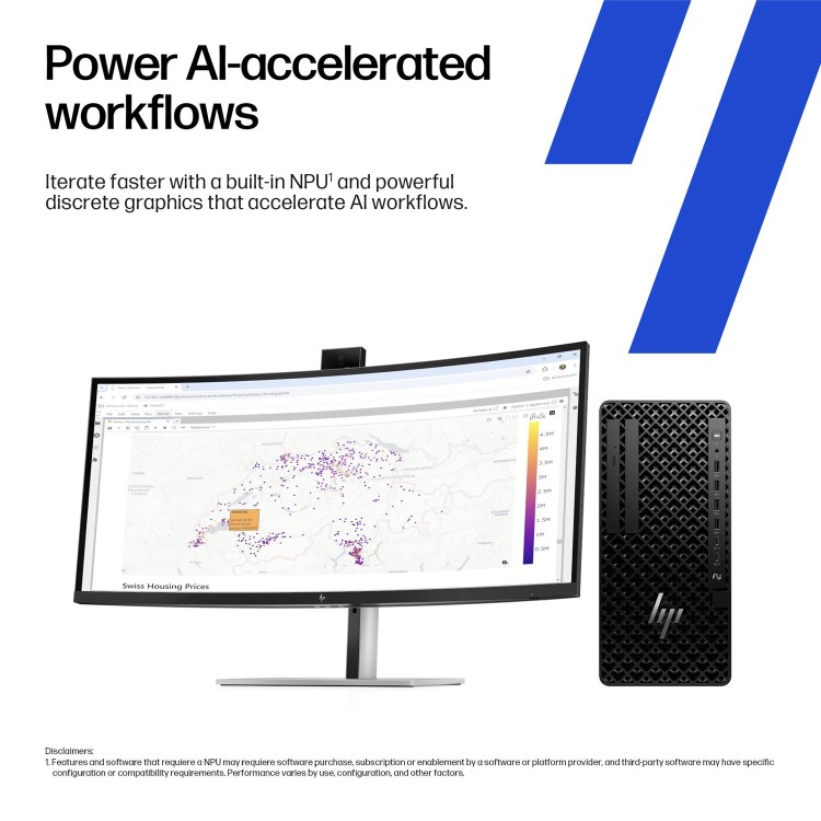 HP Z1 Tower G1i Intel Core Ultra 9 285 32GB RAM 1TB SSD RTX 5060 Ti Windows 11 Pro Workstation PC