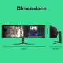 electriQ 49'' VA Dual QHD 240Hz KVM UltraWide Curved USB-C Hub Monitor