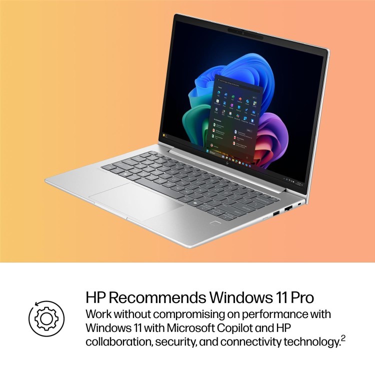 HP EliteBook 6 G1q Next Gen AI Qualcomm Snapdragon X 32GB RAM 512GB SSD 14 Inch Windows 11 Pro Laptop