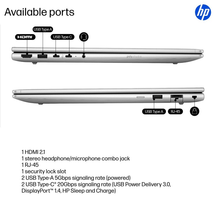 HP ProBook 4 G1iR Intel Core 5 24GB RAM 256GB SSD 16 Inch Windows 11 Pro Laptop