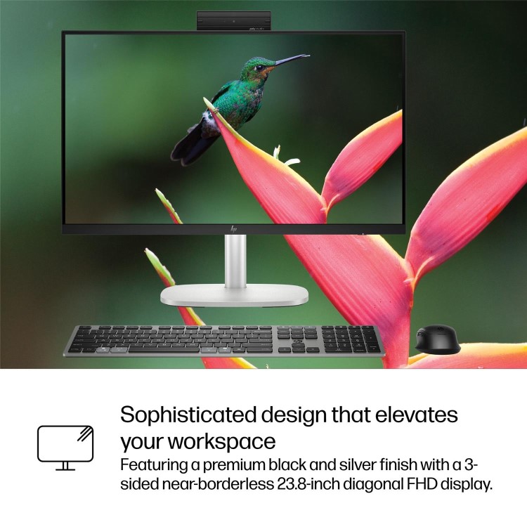 HP EliteStudio 8 Intel Core Ultra 7 265 24GB RAM 512GB SSD 23.8 Inch Windows 11 Pro All-in-One PC
