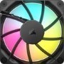 120MM FAN - CORSAIR RS120 RS ARGB PWM DAISY CHAIN 4 PIN, TRIPLE PACK, BLACK