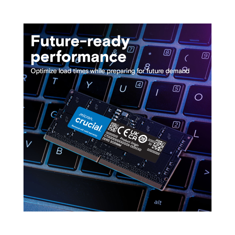 Crucial 32GB 1x32GB SO-DIMM 5600MHz DDR5 Laptop Memory
