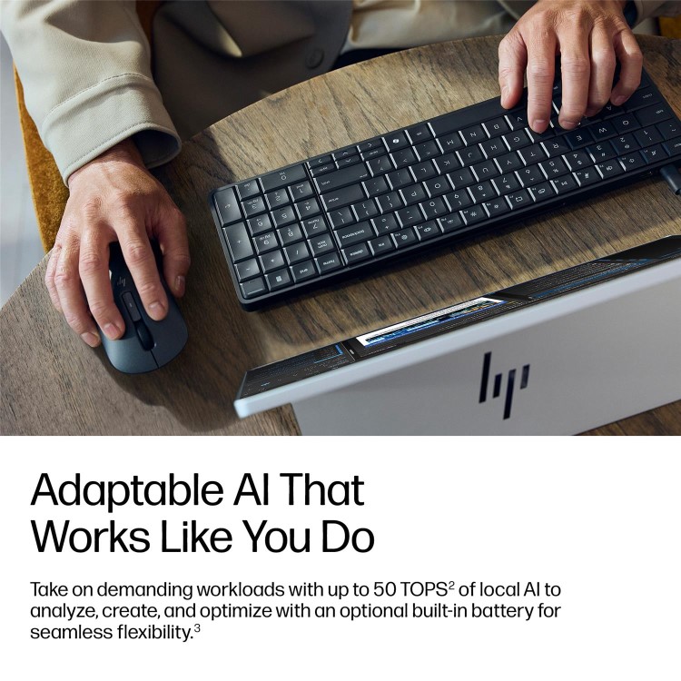 HP EliteBoard G1a Next Gen AI AMD Ryzen AI 5 PRO 340 24GB RAM 512GB SSD Windows 11 Pro Keyboard PC