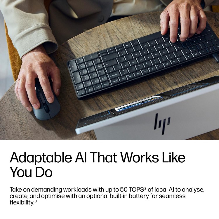 HP EliteBoard G1a Next Gen AI AMD Ryzen AI 7 PRO 350 32GB RAM 1TB SSD Windows 11 Pro Keyboard PC