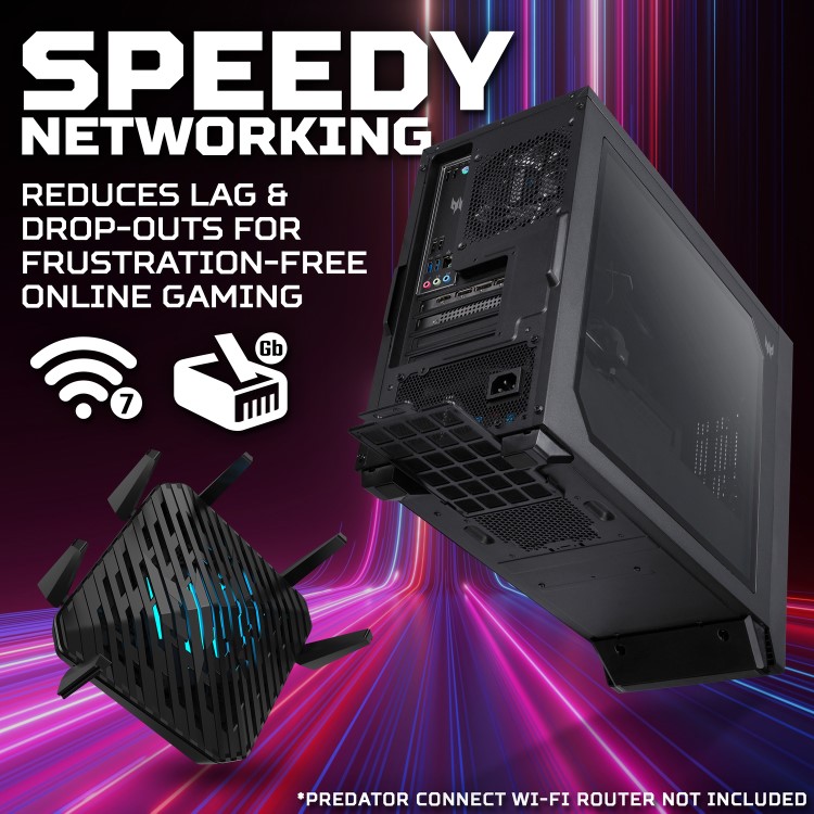 Acer Predator PO3-665 Intel Core i5 14400F 16GB RAM 512GB SSD RTX 5060 Windows 11 Gaming PC