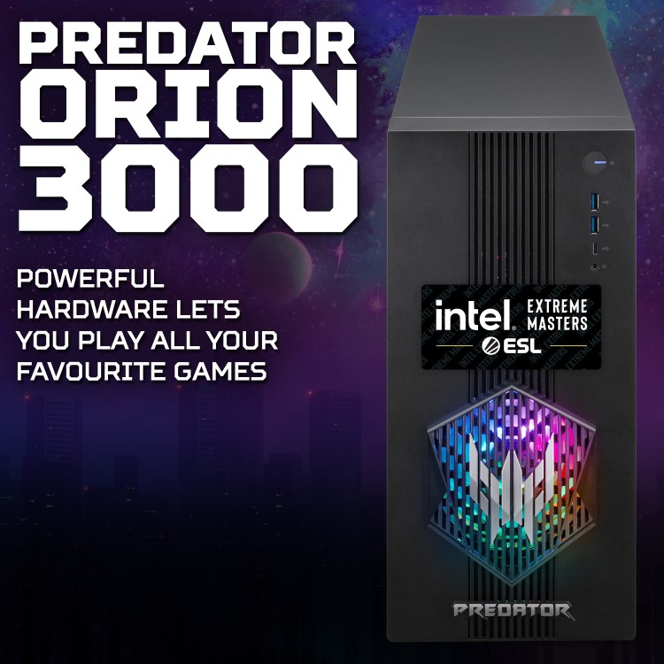 Acer Predator PO3-665 Intel Core i7-14700F 16GB RAM 512GB SSD RTX 5070 Windows 11 Gaming PC