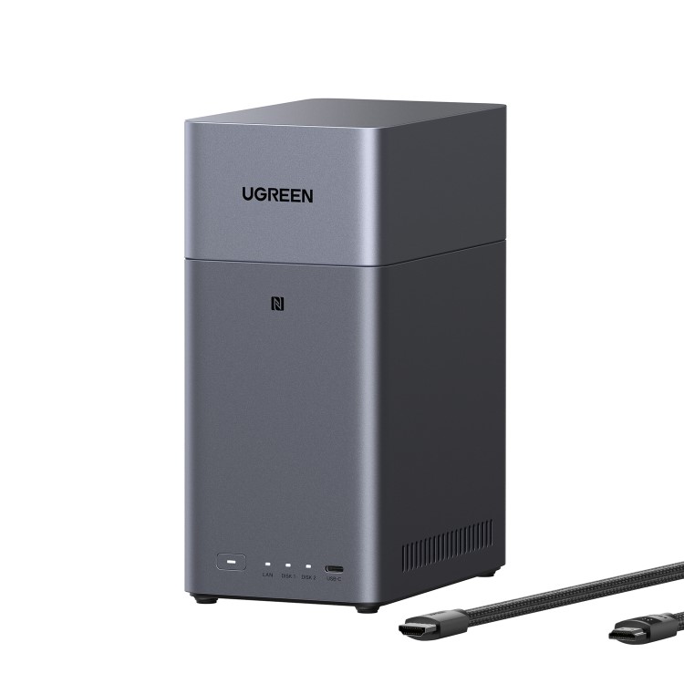UGREEN DH2300 4GB RAM 2 BAY NAS Expansion Enclosure with HDMI Cable