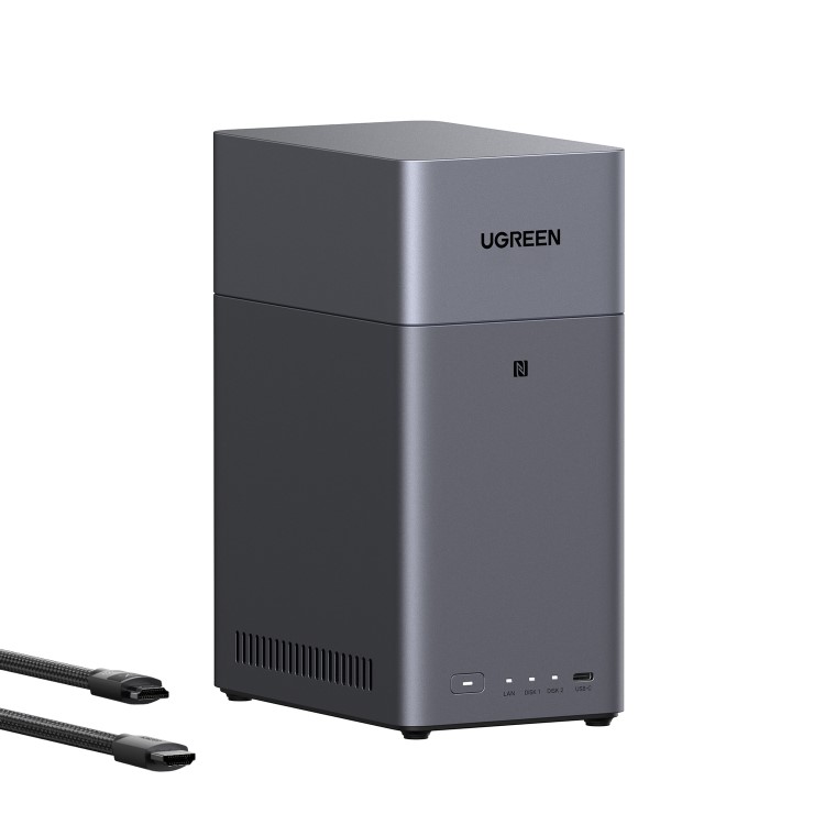 UGREEN DH2300 4GB RAM 2 BAY NAS Expansion Enclosure with HDMI Cable