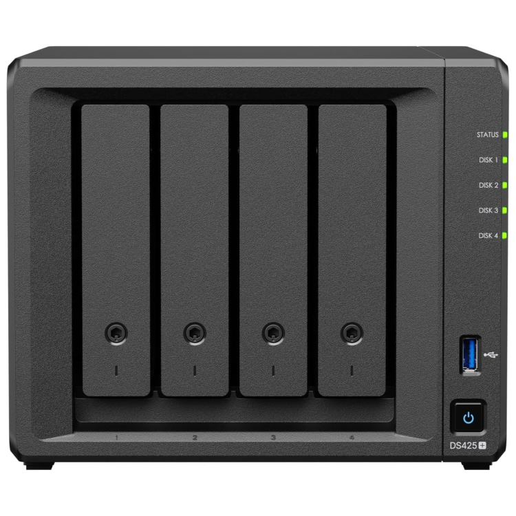 Synology DS425+ 4-Bay 24TB HAT3300 Plus Hard Drive NAS