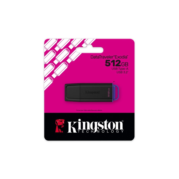 Kingston DataTraveler Exodia 512GB Portable USB 3.2 Flash Drive