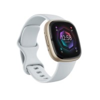 Fitbit Sense 2 Soft Gold Aluminium with Blue Mist Band Bluetooth Smartwatch