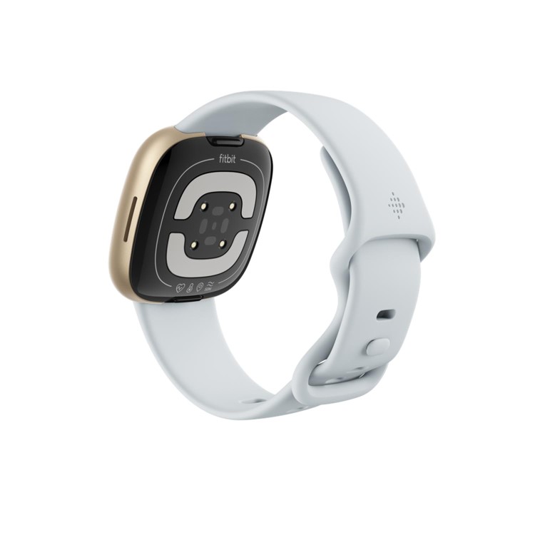 Fitbit Sense 2 Soft Gold Aluminium with Blue Mist Band Bluetooth Smartwatch
