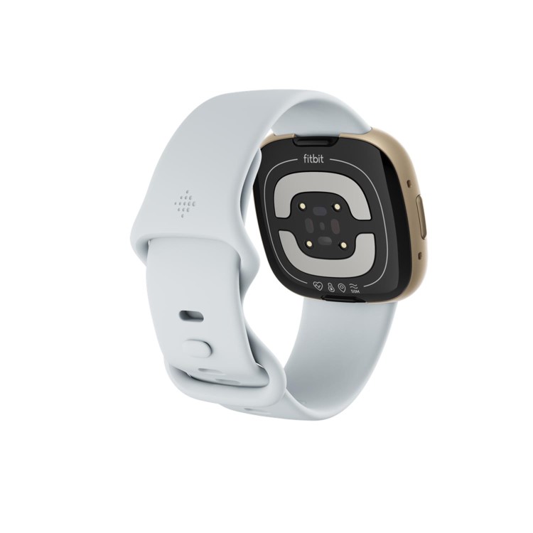 Fitbit Sense 2 Soft Gold Aluminium with Blue Mist Band Bluetooth Smartwatch