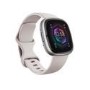 Fitbit Sense 2 Platinum Aluminium with Lunar White Band Bluetooth Smartwatch