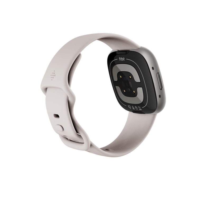 Fitbit Sense 2 Platinum Aluminium with Lunar White Band Bluetooth Smartwatch