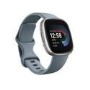 Fitbit Vers 4 Platinum Aluminium with Waterfall Blue Band Bluetooth Smartwatch