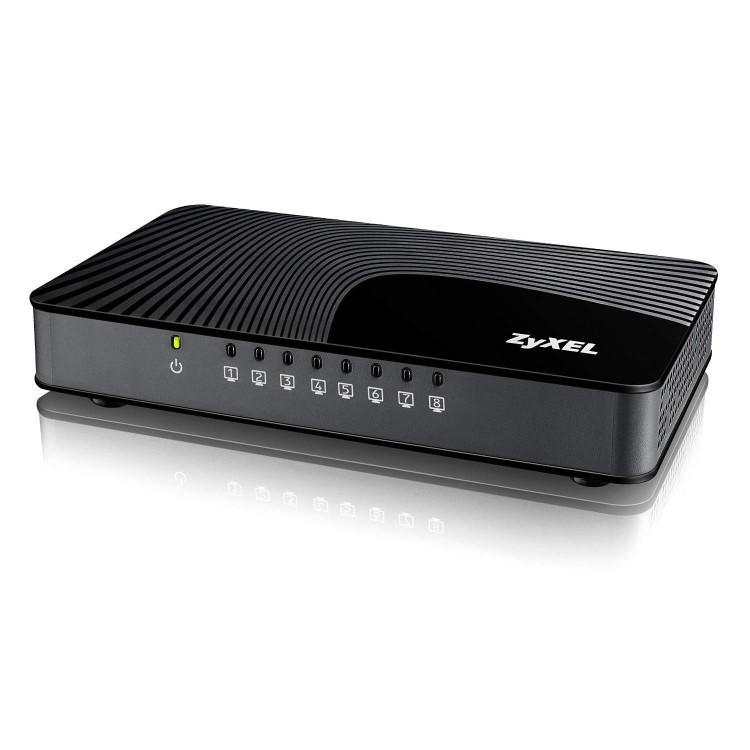 Zyxel 8-Port Desktop Gigabit Ethernet Media Switch