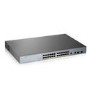 Zyxel GS1350-26HP NebulaFlex Pro 24-Port Smart Managed PoE+ Switch Bundle with NWA90AX WiFi 6 Dual-Radio PoE WAP White